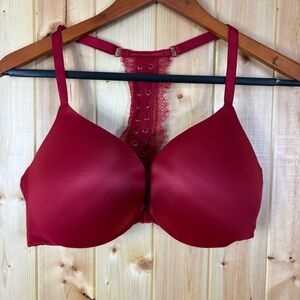 Victoria’s Secret So Obsessed Red Push Up Padded Bra 38D Racerback Front Close